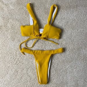 Yellow bikini
